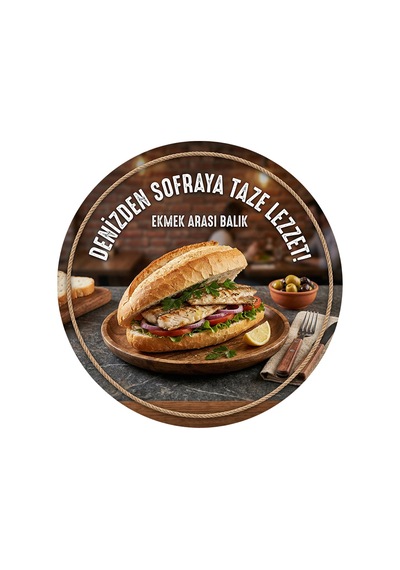Balık Ekmek Temalı Balık Restoranları Balıkçılar İçin Ahşap Duvar Kapı Dekoratif Süs Tablo