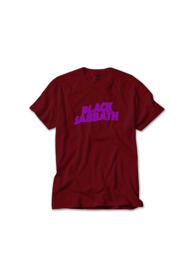 Black Sabbath Purple Yazı Lacivert Tişört