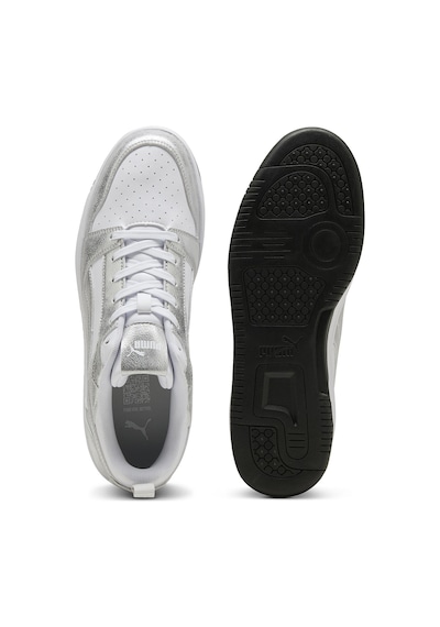 Puma Rebound V6 Low Metallic Kadın Beyaz Sneaker Ayakkabı 40605502