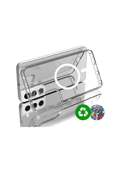 Samsung Galaxy S22 Plus Ile Uyumlu Kılıf Mag-safe Kablosuz Şarj Wireless Kapak Col158702-clear