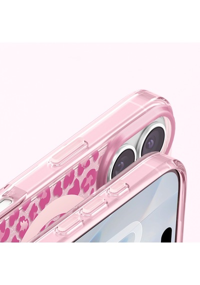 İphone 17 Uyumlu Kılıf M-safe Şarj Özellikli Zore Paris Veyro Tpu Kapak Pembe