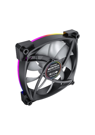 Rx120 Pwm Siyah 120mm Reverse Fan Ters Bıçak Argb Kasa Fanı 1600 Rpm Çok Renkli