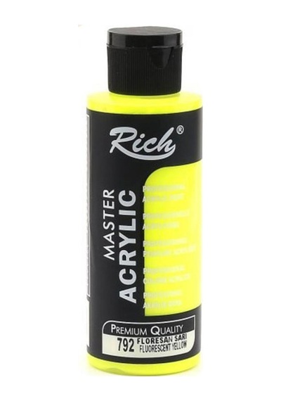 Rich Akrilik Florasan Boya 120 Cc Sarı