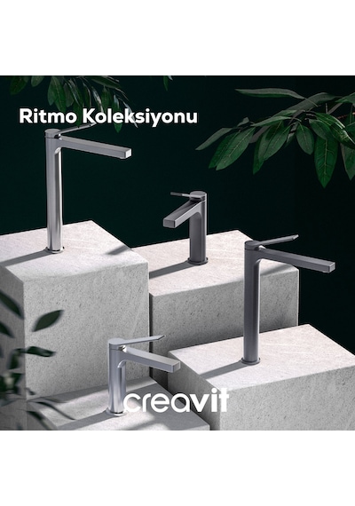 Creavit Ritmo RT8500GR Mutfak Armatürü Metalik Gri
