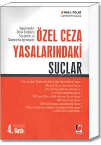 Özel Ceza Yasalarındaki Suçlar-Halil Polat