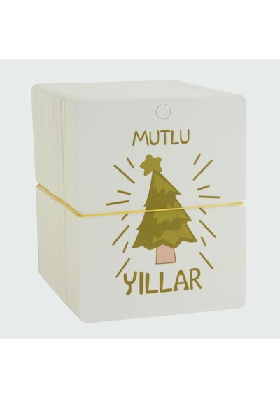 Mutlu - 82 - Yıllar Bileklik Kartı 200 - Nazblsmm - Adet Beyaz