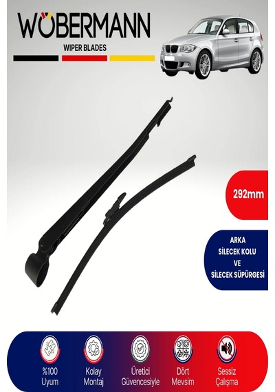 Wöbermann Bmw 1 Serisi E87 2004-2013 Arka Silecek Kolu Ve Süpürgesi Komple