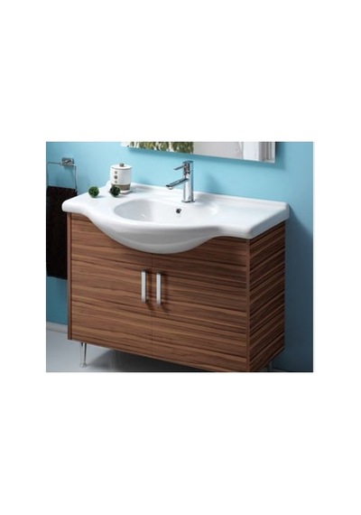 65x50 Cm Etajerli Turkuaz Seramik Lavabo Modelleri 508 Yeşil