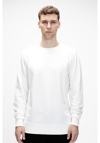 Bad Bear Corner Beyaz Crewneck Erkek Sweatshirt Beyaz