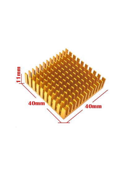 Alkatronik-Aluminyum Soğutucu 4X4Cm Pasif Soğutucu Led Entegre Peltier