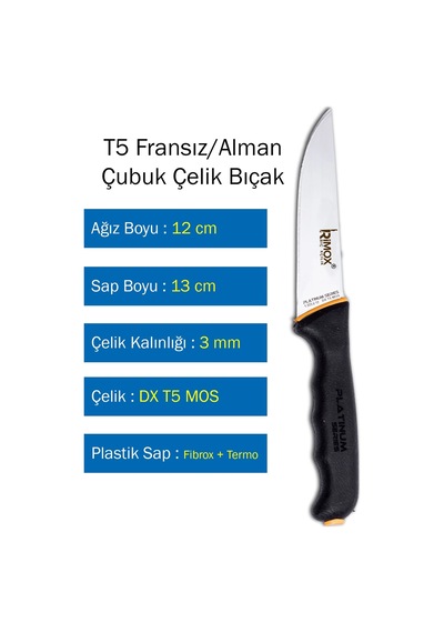 Platinium Serisi Kasap Ve Ev Mutfak Bıçağı Çelik Kasap No:0 Renkli
