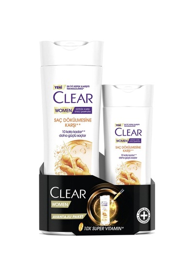 Clear Women Saç Dök.karşı Şampuan Copack 350+180 Ml - 7 Adet Tarı