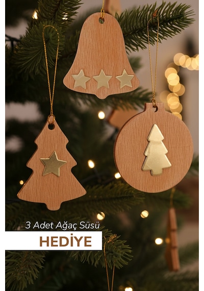 Yılbaşı Temalı Peluş Çam Ağacı Altı Halı Yılbaşı Süsü Hediyeli Çam Ağacı Eteği Halısı 80x80cm Beyaz