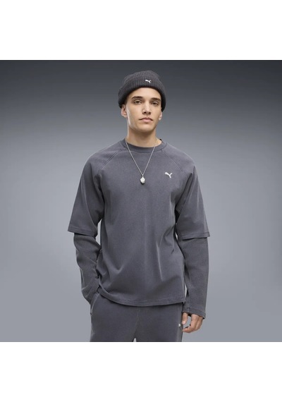 Puma Select Essentials Longsleeve Gri Erkek Sweatshirt