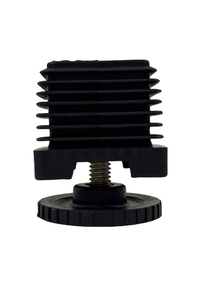 Cateksss 40x40 Mm Kademeli Gizli Ayarlı Profil Pabucu Siyah - 46 Lı Paket