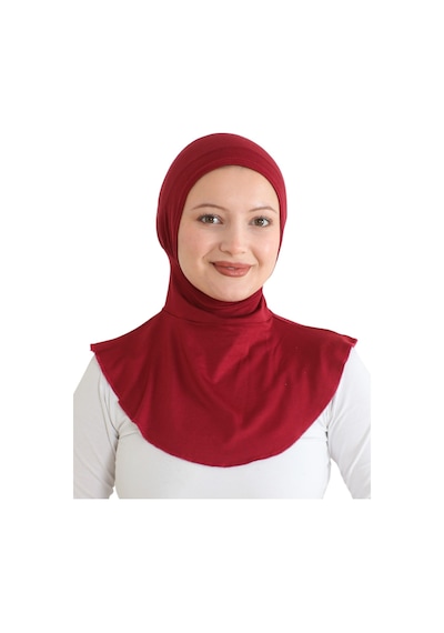 Modish Group Kadın Boyunluklu Hijab Tesettür Pratik Spor Bone - Sarı Bordo