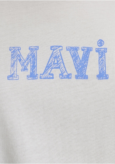 Mavi - Mavi Logo Baskılı Beyaz Tişört 1612232-70057 Beyaz