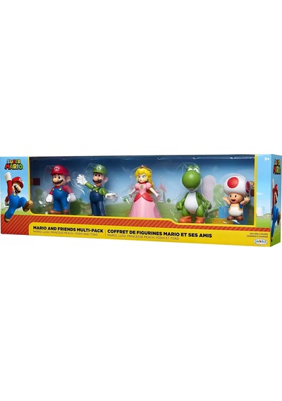 Nintendo Mario & Arkadaşları Figür Set 5'li Paket Lisanslı Luigi
