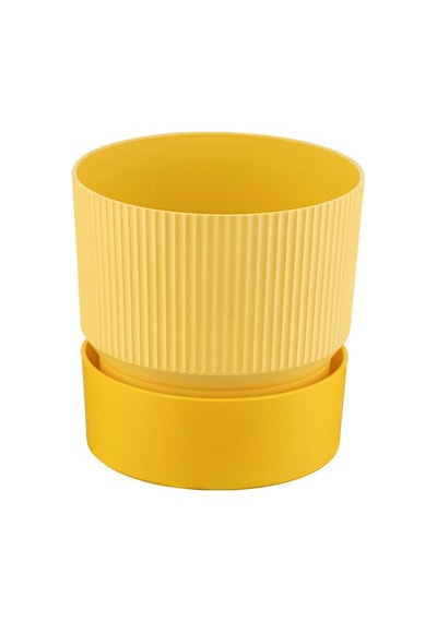 Poliwork Ixora Saksı Tabaklı 3 Lt - Çizgi Desenli 170 170 Mm 84471064