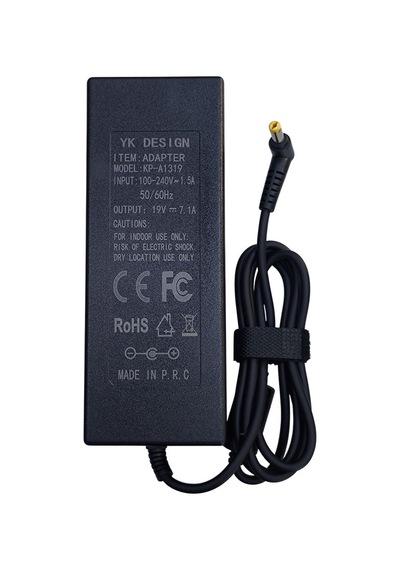 19v 7.1a Muadil Acer Uyumlu Notebook Adaptörü 5.5mm 1.7mm Uçlu Adaptör