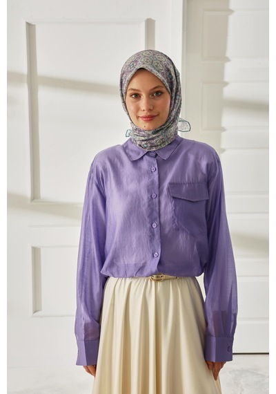 Silk Home Soft Eşarp 73093-29 Butter Yellow, Leylak, Eflatun, Mavi