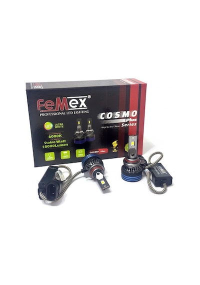 Femex Bmw 5 Serisi E39 1995-2000 Uzun Far Led Ampul Hb3 9005 Cosmo Plus