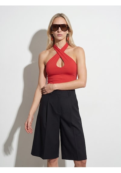 DİLVİN 21267 Halter Top-kırmızı