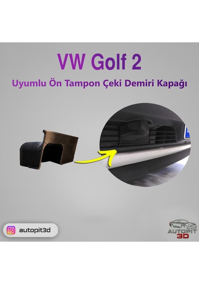 Vw Golf 2 Uyumlu Ön Tampon Çeki Demiri Kapağı