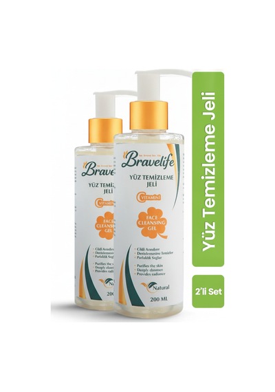 C Vitaminli Panthenollü Yüz Temizleme Jeli 200 Ml 2'li Set