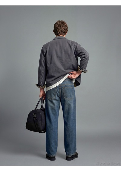 Lcw Jeans İndigo Wideleg Erkek Jean Pantolon
