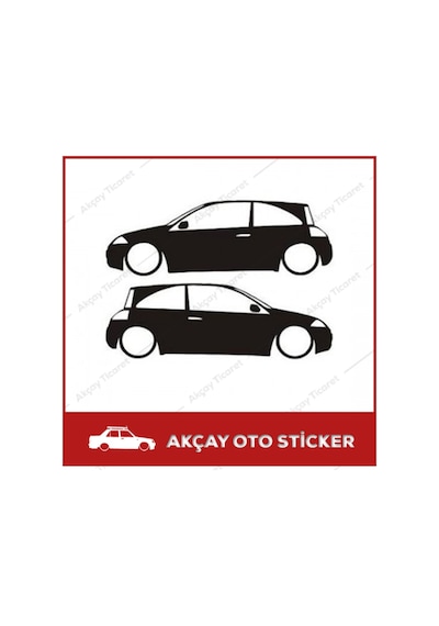 Renault Megane 2 Hb Sticker Megane Sticker Megane 2 Gölge Sticker