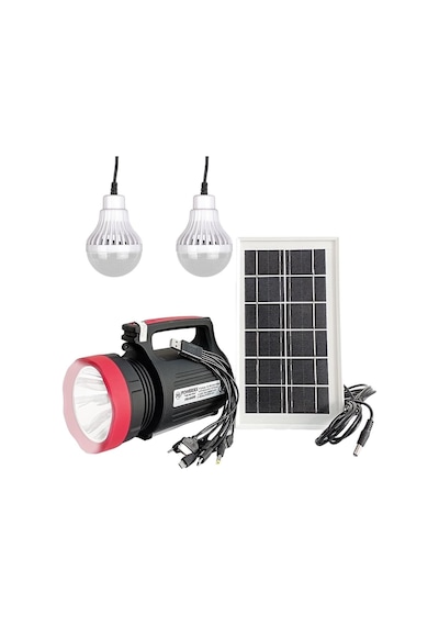 Powermaster 10 Watt 22 Smd Ledli Solar Panelli 3 Ampullü Usb-mp3-radyo Destekli Solar Fener Yj-1908tsyk