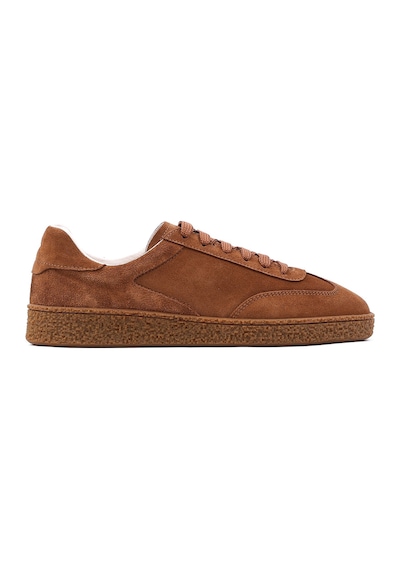 Shoetyle - Hakiki Deri Taba Rengi Erkek Sneaker - 666-1094 -1600