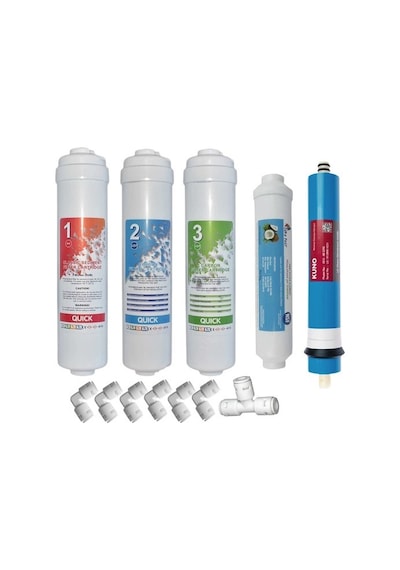Sulook Ihlas Aura Cebilon Plus Uyumlu Su Arıtma Cihazı 12 Inç Inline 5'li Membranlı Filtre Seti