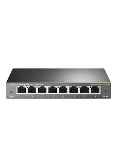 Tp-lınk Tl-sg108e, 8 Port, Gigabit, Easy Smart, Yönetilebilir, Metal Kasa, Masaüstü Switch