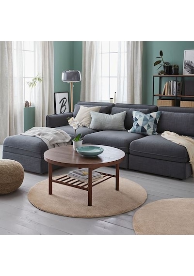 Ikea Stoense Yuvarlak Halı 130 X 130 Cm Bej