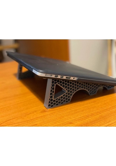 Laptop Yükseltici Stand Dizüstü Leptop Apple Uyumlu MacBook & Notebook Tamamen Taşınabilir
