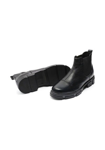 Costo Shoes Büyük Numara Erkek Bot Rahat Geniş Kalıp Siyah