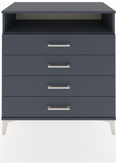Hyperion Şifonyer Tek Raflı 4 Çekmeceli 88x44x96 Antrasit-ant... Antrasit