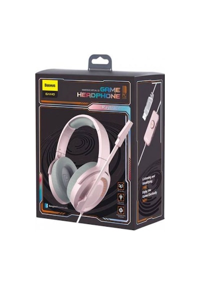 Baseus Gamo D05 Immersive Virtual 3D Işıklı PC Oyuncu Kulaklığı