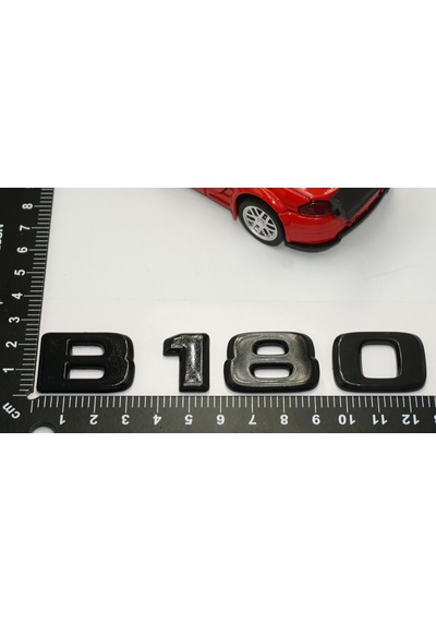 B 180 Bagaj Parlak Siyah ABS 3M 3D Yazı Logo