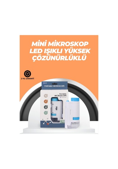 Portatif El Mikroskop Led Işıklı Aynı Anda Net Konsantrasyonlama