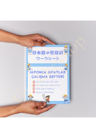 Japonca Sıfatlar Çalışma Defteri Çok Renkli