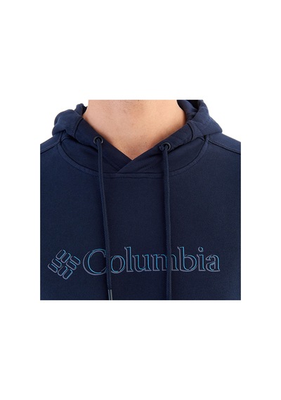 Columbia Csc Branded Shadow Erkek Kapüşonlu Sweatshirt-5970 Koyu Lacivert