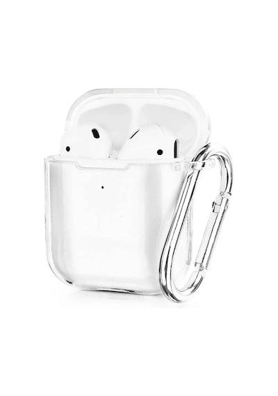 Newface Apple Uyumlu AirPods 2 2.nesil Hang Kılıf - Şeffaf Kapaklı Kılıf