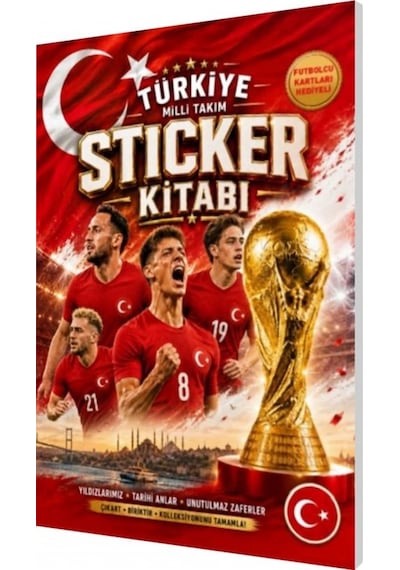 Milli Takım Sticker Kitabı Futbolcu Kartları Hediyeli Sihirli Parmaklar
