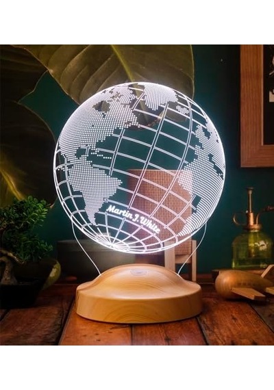 Dünya Haritası Figürlü 3d Led Gece Lambası, 3 Boyutlu Küre Dünya Haritası Led Lamba .