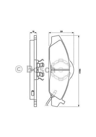 Bosch 0986424551 Ön Balata Korando 2.0 2.3 29d 2.9td 3.2 01 99 Musso 2.2td 2.3 29d 2.9td 3.2 1 99 0986tb2307 Wva23230
