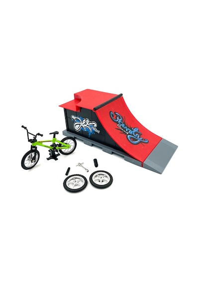 Parkurlu Ve Sök Tak Aksesuarlı Mini Bmx Bisiklet Oyun Seti 3+ Yaş Çok Renkli