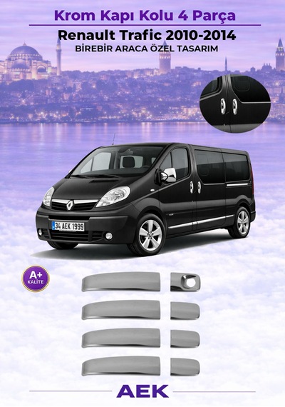 Renault Trafic Kapı Kolu 2010-2014 Paslanmaz Çelik